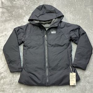 REI Co-op Stormhenge 850 Down Hybrid Jacket womens Large Black coat NEW